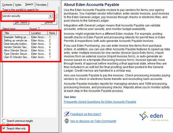 Vendor Security form help screenshot 3